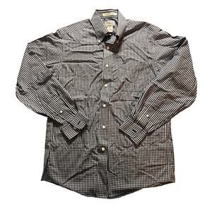 L.L Bean Mens Blue Long Sleeve Button-Up - Small/Reg - Wrinkle Resistant